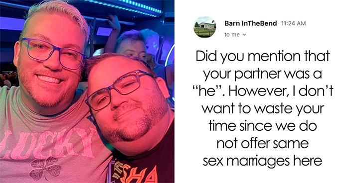 Couple Exposes Wedding Venue That Rejected Them Because They Are Gay And It Backfires