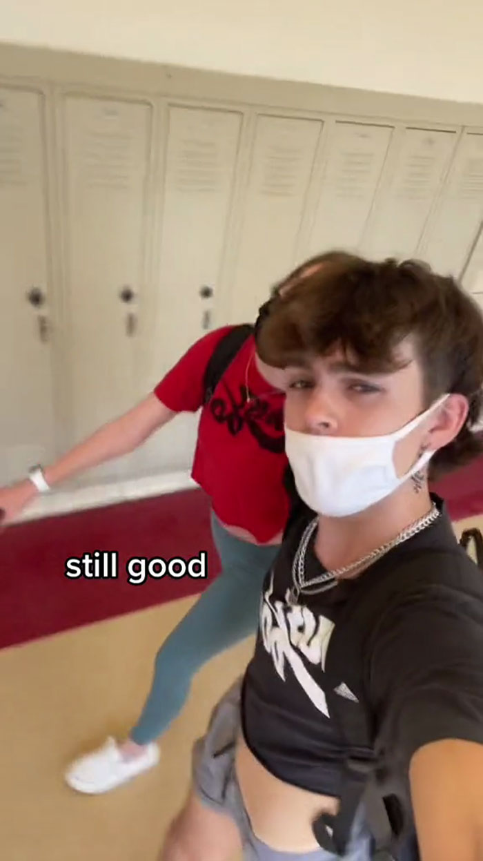 Teen Wears Clothes To School That Would Get Him Dress Coded If He Were A Girl, Proves Just How Sexist It Is After No One Says Anything Teen Wears Clothes To School That Would Get Him Dress Coded If He Were A Girl, Proves Just How Sexist It Is After No One Says Anything