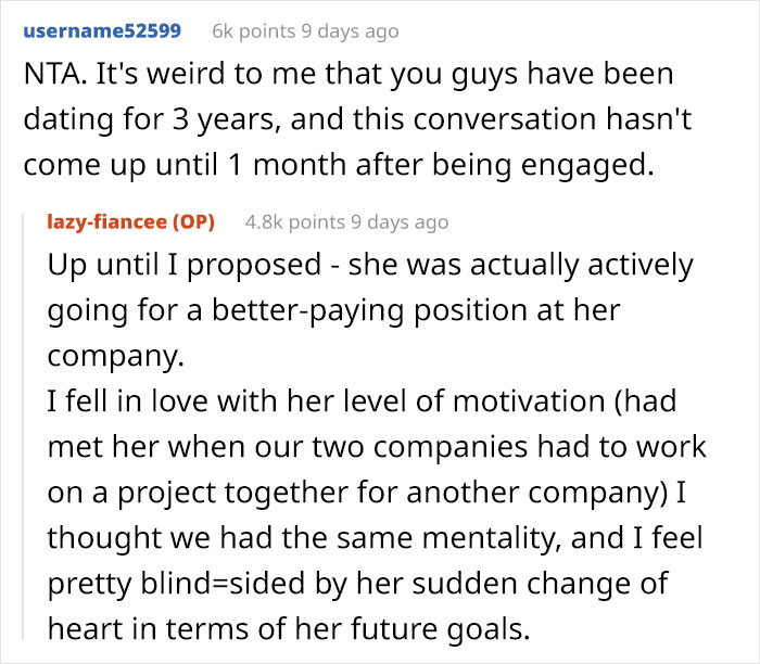 Woman Tells Her Fiancé She Wants To Be A Stay-At-Home Wife, And They Get Into A Heated Argument Woman Tells Her Fiancé She Wants To Be A Stay-At-Home Wife, And They Get Into A Heated Argument