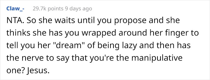 Woman Tells Her Fiancé She Wants To Be A Stay-At-Home Wife, And They Get Into A Heated Argument Woman Tells Her Fiancé She Wants To Be A Stay-At-Home Wife, And They Get Into A Heated Argument