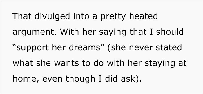 Woman Tells Her Fianc&eacute; She Wants To Be A Stay-At-Home Wife, And They Get Into A Heated Argument