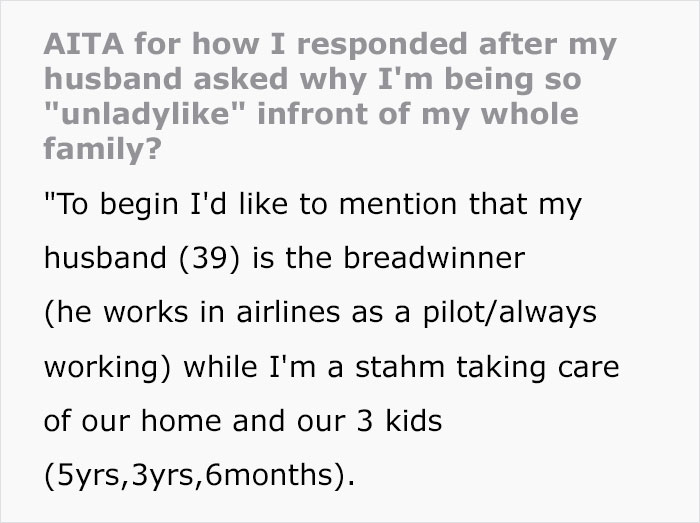 Husbands Nags His Wife And Mom Of 3 For Not Taking Care Of Her Looks Until She Blows Up During Family Dinner And Puts Him In His Place Husbands Nags His Wife And Mom Of 3 For Not Taking Care Of Her Looks Until She Blows Up During Family Dinner And Puts Him In His Place