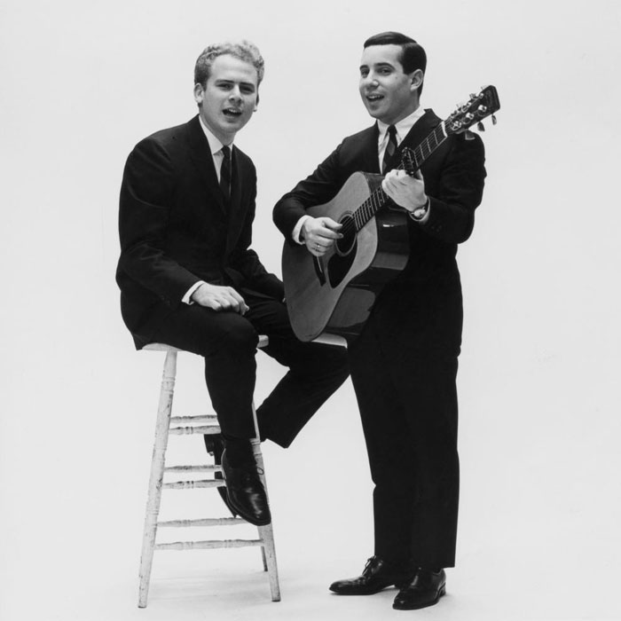 Simon and Garfunkel singing 