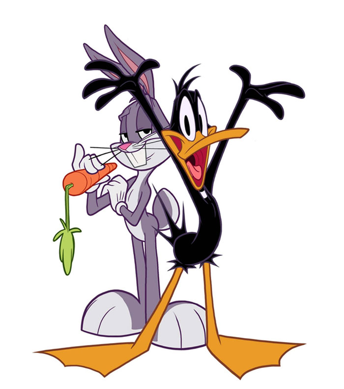 Bugs and Daffy standing 