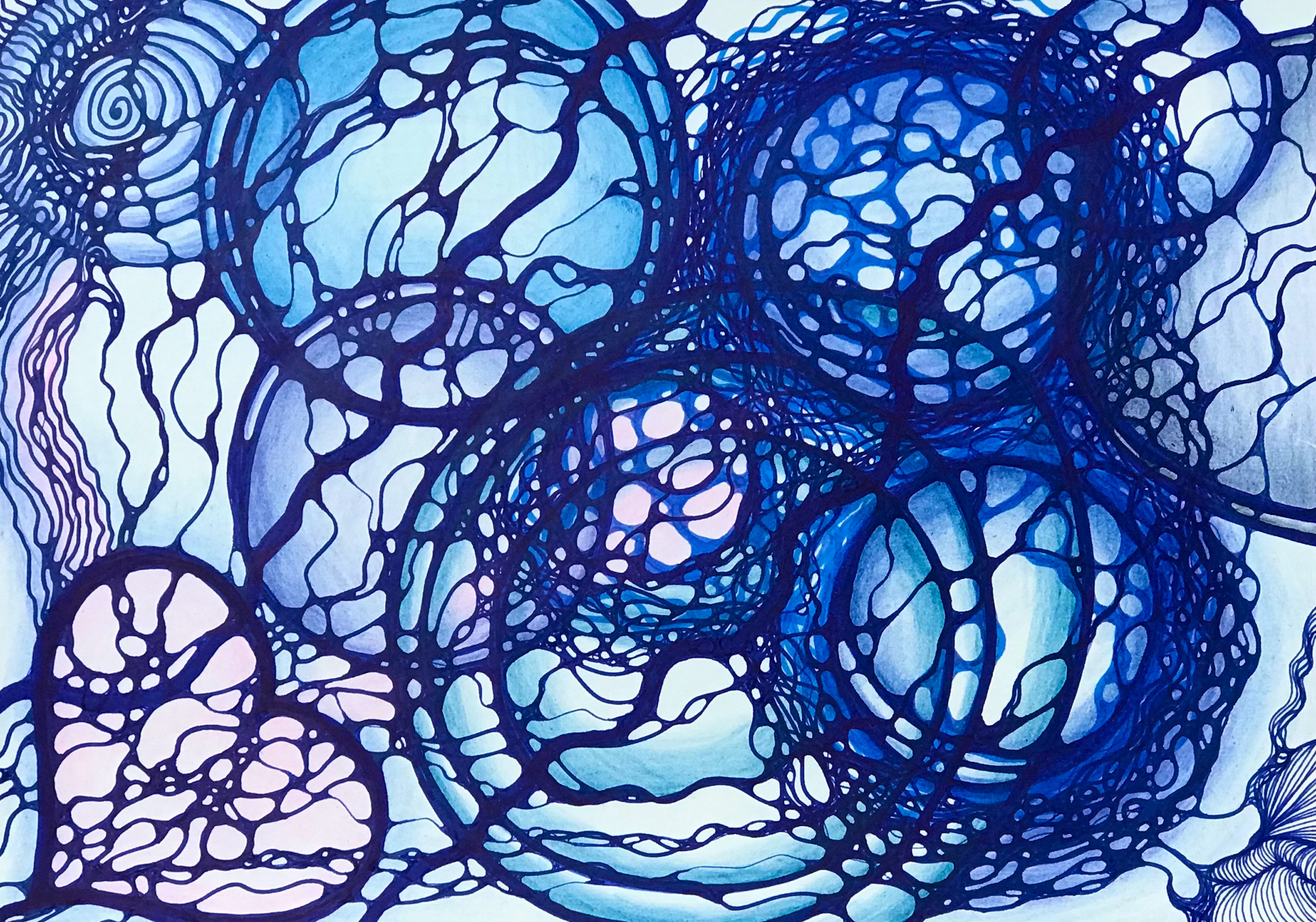 I Paint The Abstraction Smooth And Fluid.