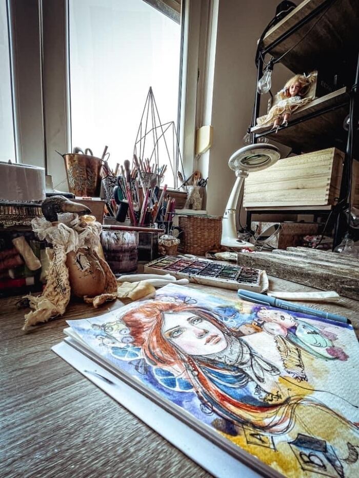 I Create Original And Digital Drawings Of Dolls