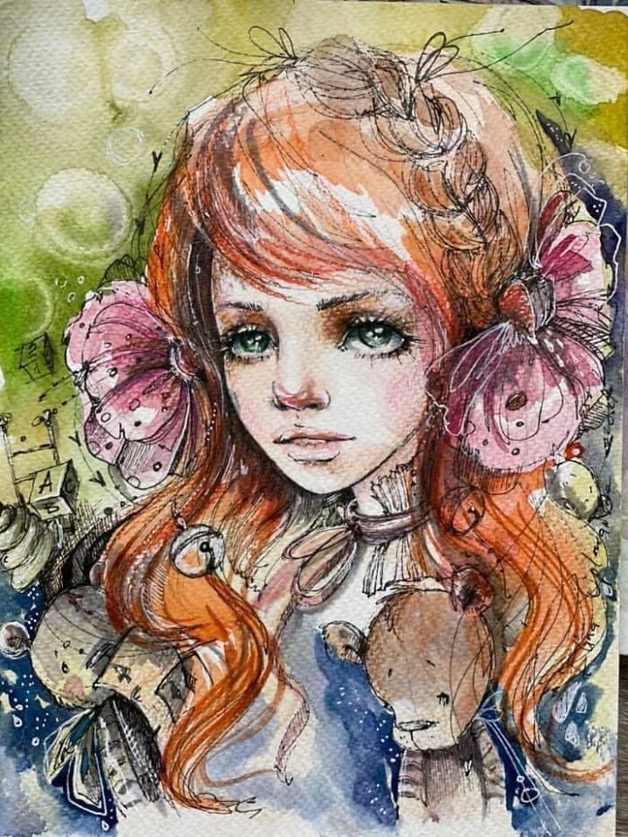 I Create Original And Digital Drawings Of Dolls