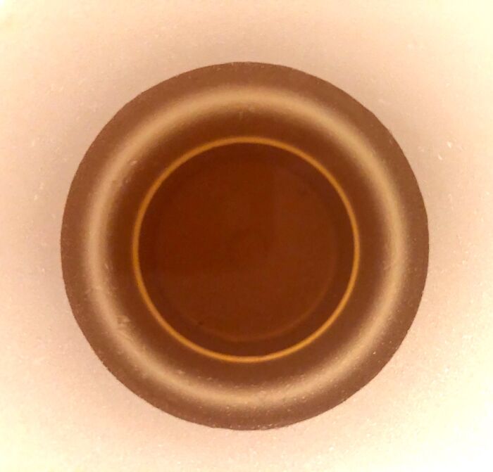Looking Down A Styrofoam Cup With Tea And Melted Ice