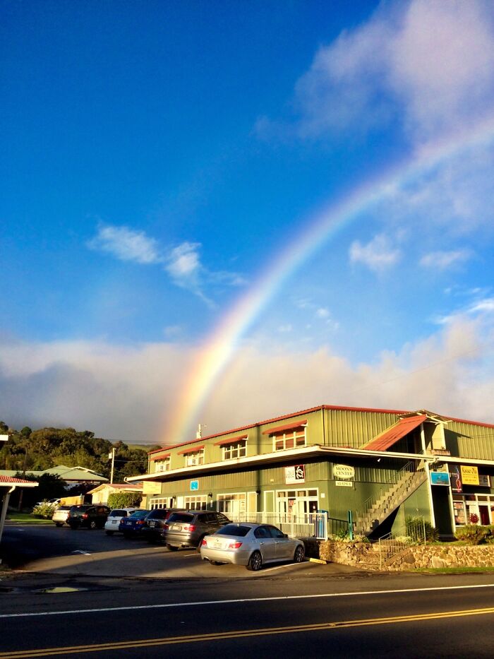 Rainbow In Waimea On The Big Island Of Hawai'i. At A Ukulele And Slack Key Guitar Festival
