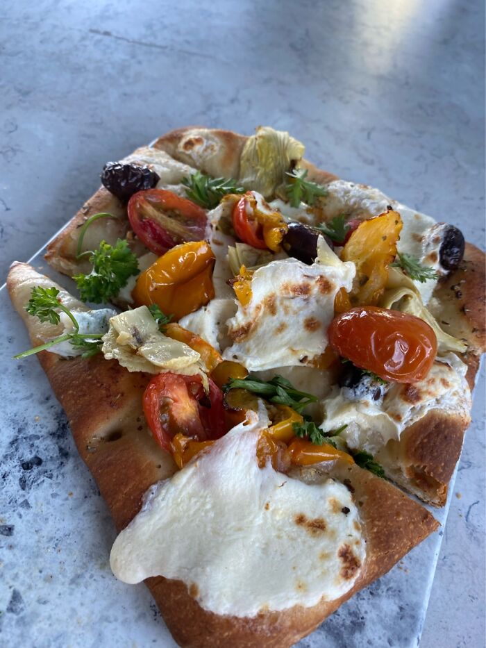 Mediterranean Flat Bread Pizza I Had On Wednesday 😋