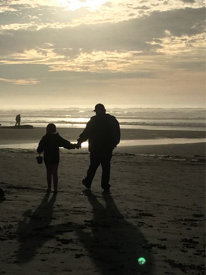 Dad And Daughter At The Beach, One Of My Favorites ❤️