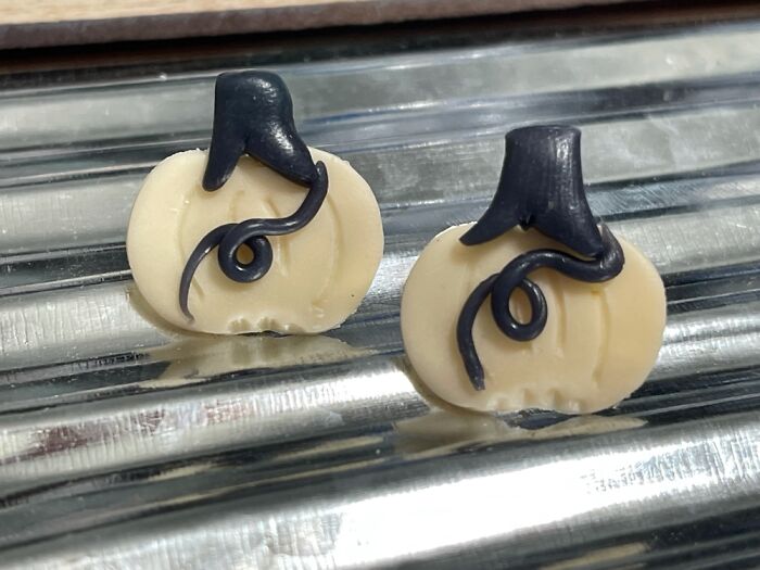 Polymer Clay Earrings - Fall / Halloween