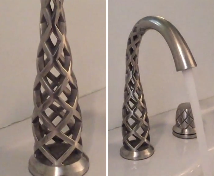 This Faucet Gives You The Illusion That The Water Is Appearing Out Of Literally Nowhere!