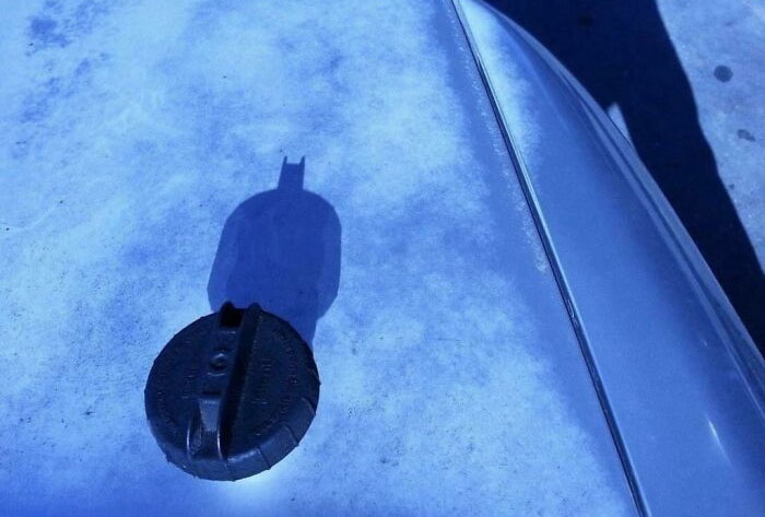 This Fuel Filler Cap's Shadow Looks Like Batman