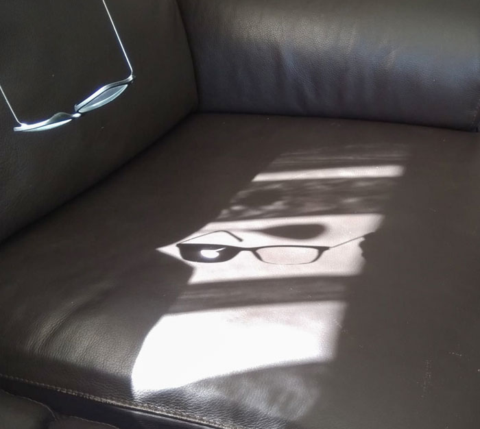 The Shadows Of Glasses Are Different Based On The Prescriptions For Each Glass