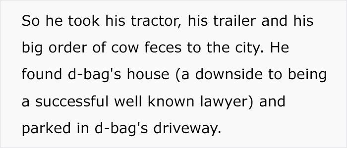 Rude Lawyer Kept Parking In This Farmer's Driveway, So He Used His Cow's 'Skills' To Teach Him a Lesson