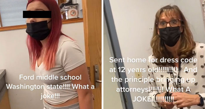 Mom Confronts Principal For Sending Her 12-Year-Old Daughter Home Due To Dress Code Violation, Video Goes Viral