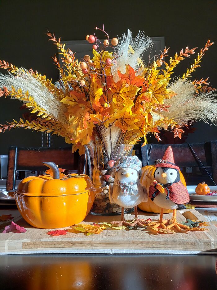 How I Decorated My Dining Table For Fall