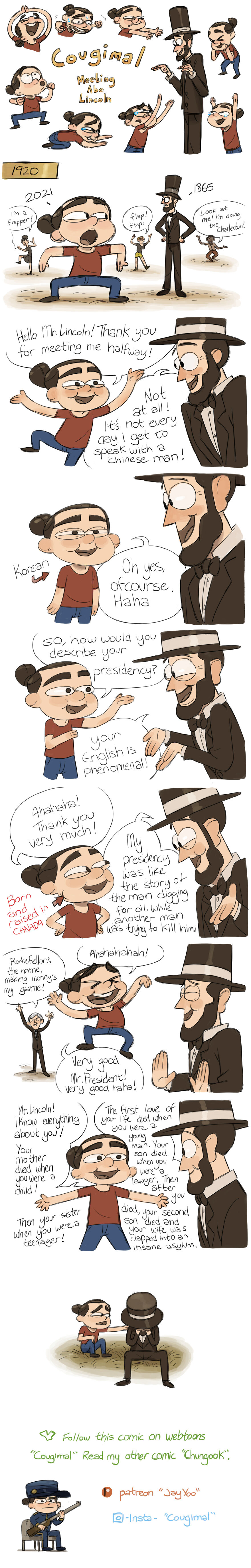 A Comic I Made About Meeting Abraham Lincoln