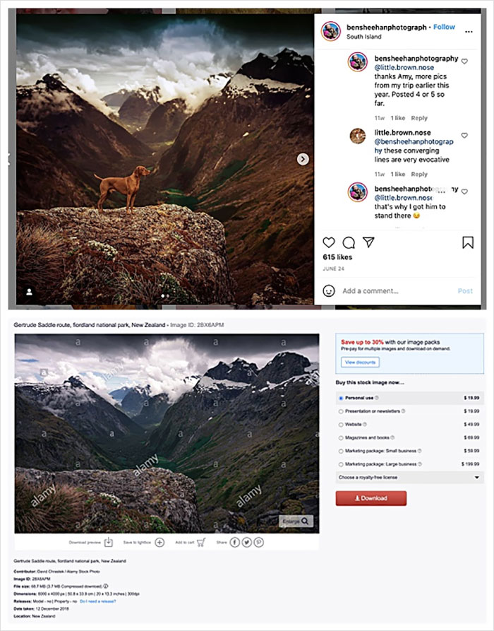 Photographer Caught Photoshopping His Photos From Stock Pictures, Denies Everything Until He's Totally Exposed Photographer Caught Photoshopping His Photos From Stock Pictures, Denies Everything Until He's Totally Exposed