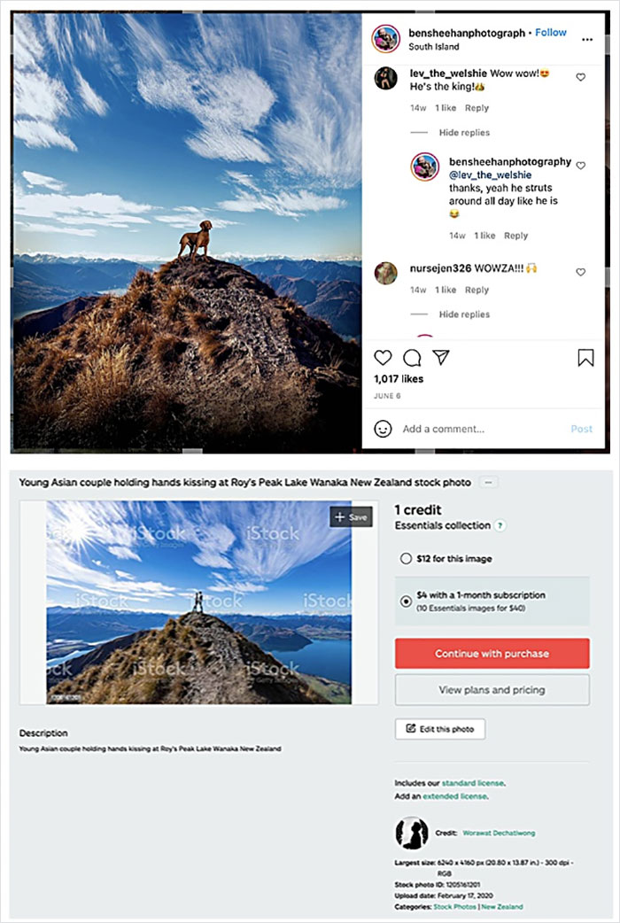 Photographer Caught Photoshopping His Photos From Stock Pictures, Denies Everything Until He's Totally Exposed Photographer Caught Photoshopping His Photos From Stock Pictures, Denies Everything Until He's Totally Exposed