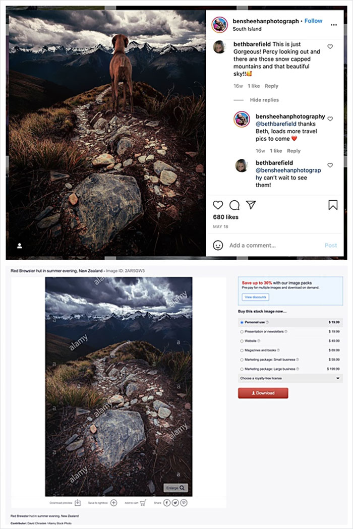 Photographer Caught Photoshopping His Photos From Stock Pictures, Denies Everything Until He's Totally Exposed Photographer Caught Photoshopping His Photos From Stock Pictures, Denies Everything Until He's Totally Exposed