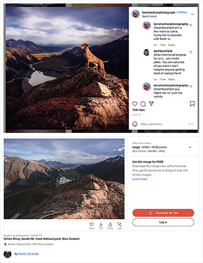 Photographer Caught Photoshopping His Photos From Stock Pictures, Denies Everything Until He's Totally Exposed Photographer Caught Photoshopping His Photos From Stock Pictures, Denies Everything Until He's Totally Exposed