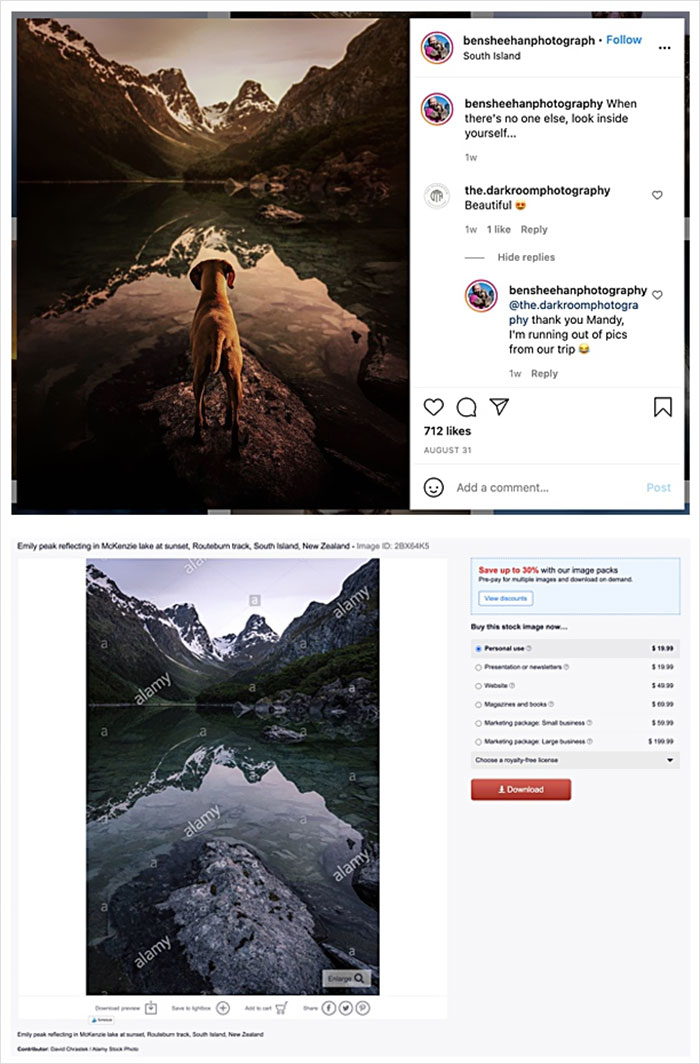 Photographer Caught Photoshopping His Photos From Stock Pictures, Denies Everything Until He's Totally Exposed Photographer Caught Photoshopping His Photos From Stock Pictures, Denies Everything Until He's Totally Exposed