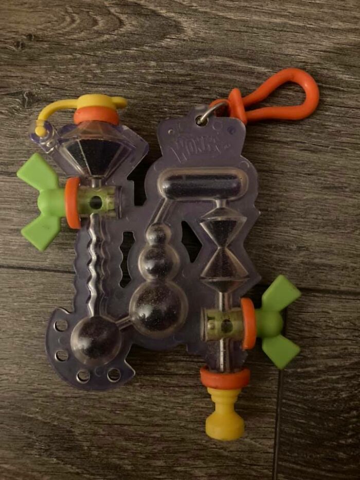 Willy Wonka Keychain Designed For Eating Pixi Stix I Think. My Older Cousin Gave This To Me When I Was A Kid. Yes You Can Still See Tiny Specks Of Some Kind Of Candy Residue Inside