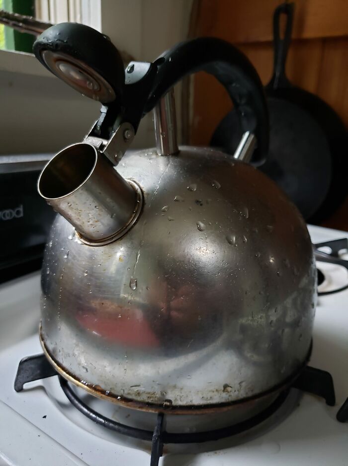 Finally Found Something To Share: This Kettle. It Is Without Any Openings Besides The Spout, And Was Found At A Cabin We Were Renting For The Week.