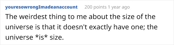 Person Deconstructs The Size Of The Universe So Well, It Makes People Question If Their Existence Even Matters