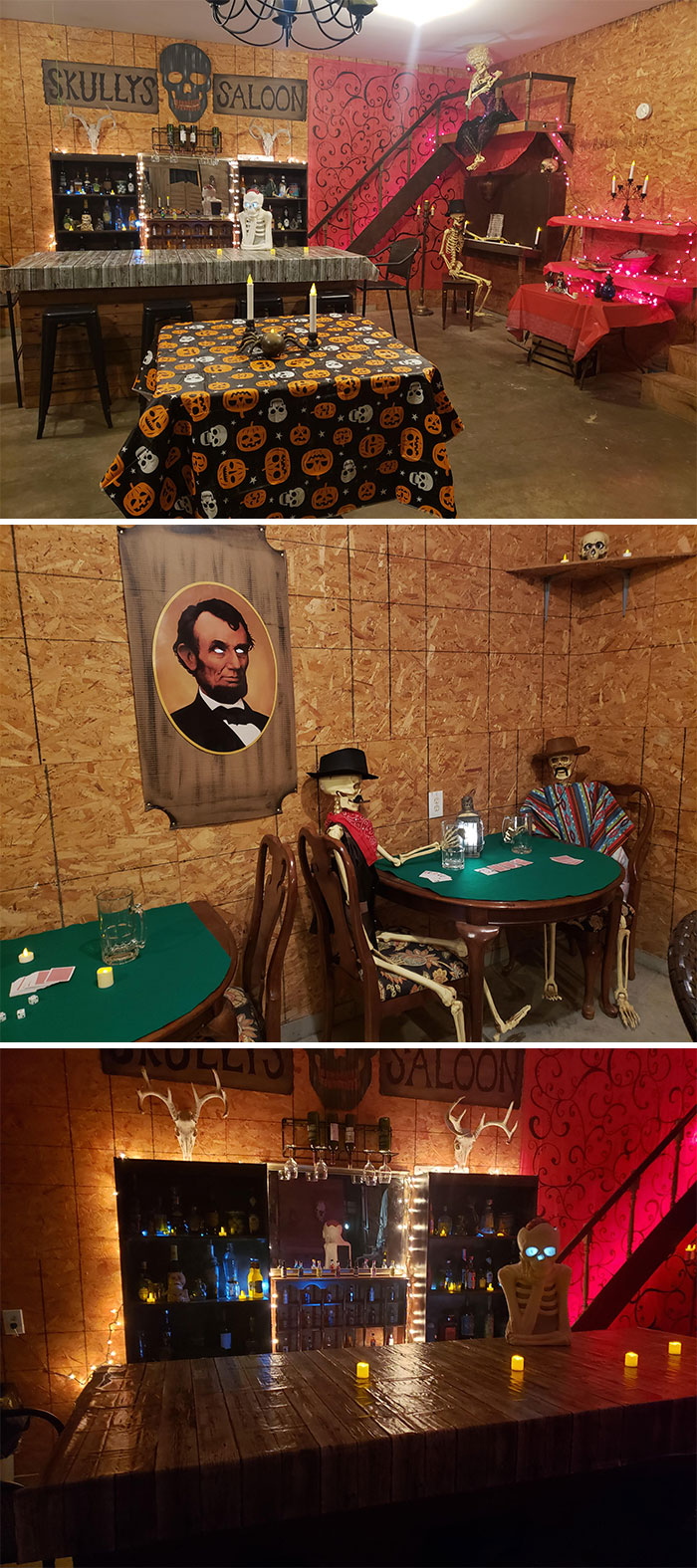 A Saloon Themed Halloween In My Garage This Year