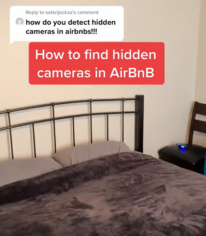 Man Shares How He Inspects Airbnbs For Hidden Cameras And Shares Places Where They Could Be Hidden Man Shares How He Inspects Airbnbs For Hidden Cameras And Shares Places Where They Could Be Hidden