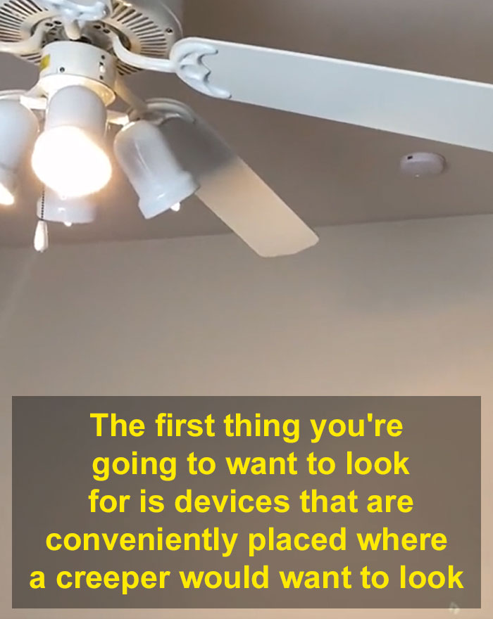 Man Shares How He Inspects Airbnbs For Hidden Cameras And Shares Places Where They Could Be Hidden