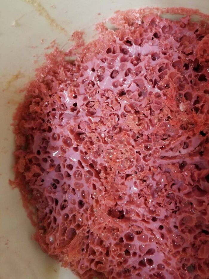 I Purged A Chemical Pump Into A Bucket And Got This