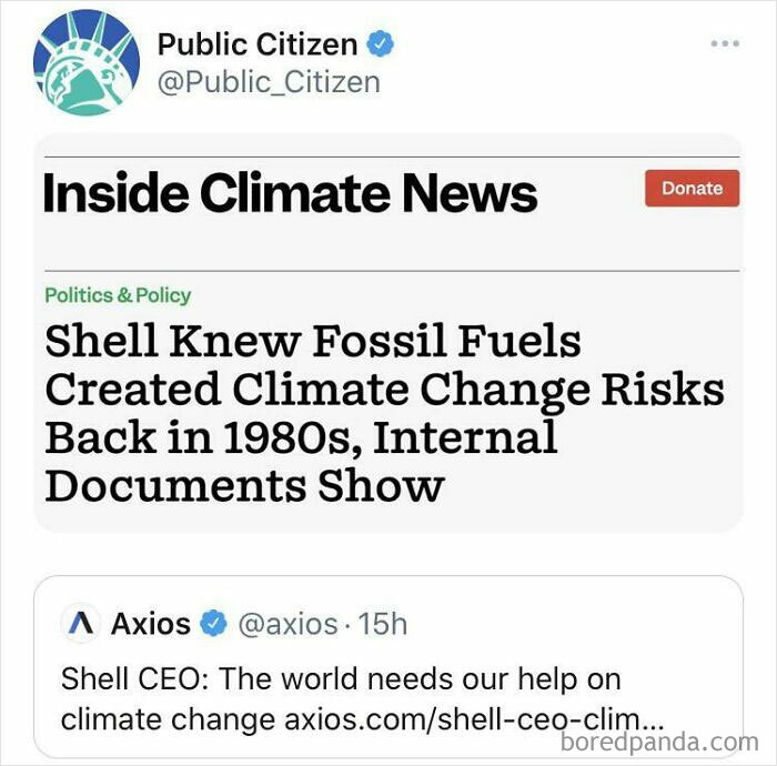 Because You Can Always Trust Massive Oil And Gas Companies To Care About The World