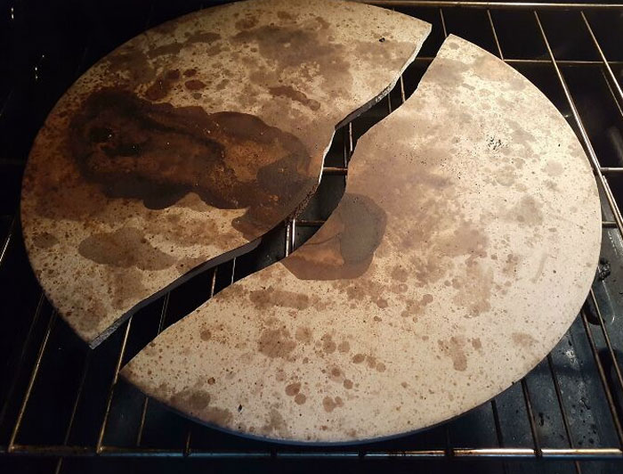 My Pizza Stone Cracked After 12 Years Of Use. Devastated