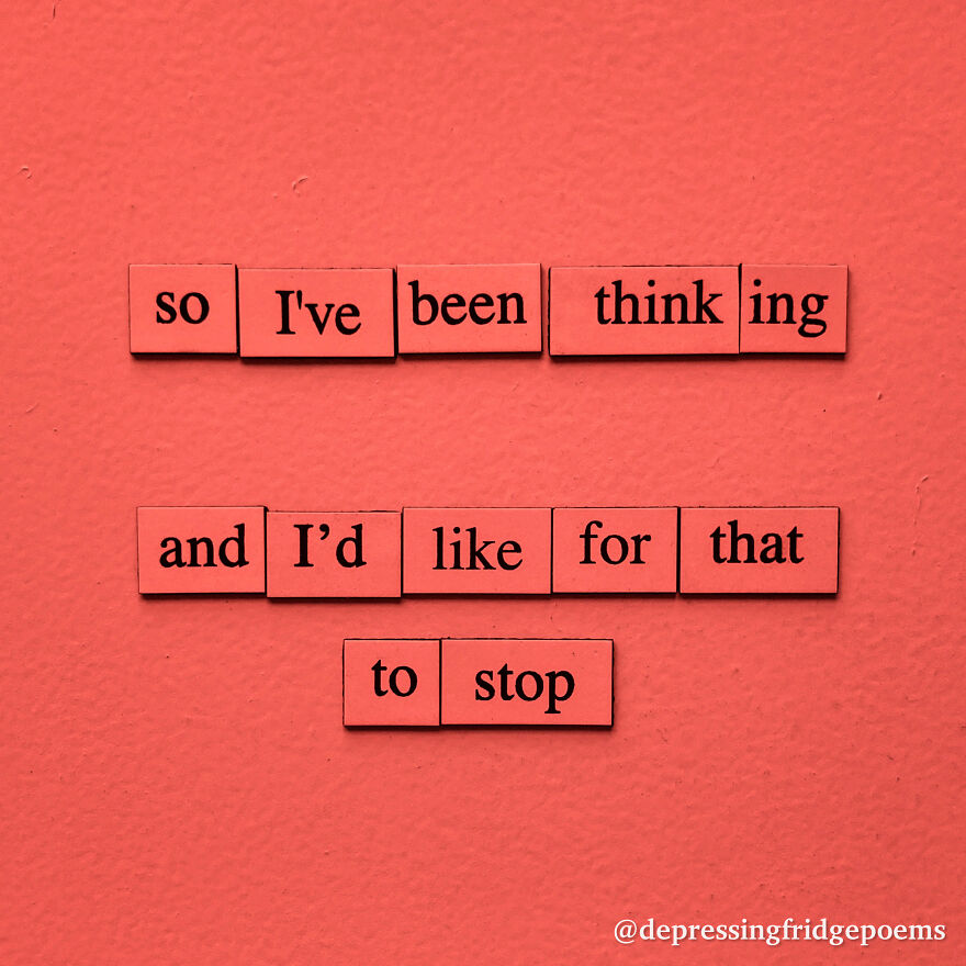 I Write Sad Fridge Magnet Poems To Bum Out My Friends