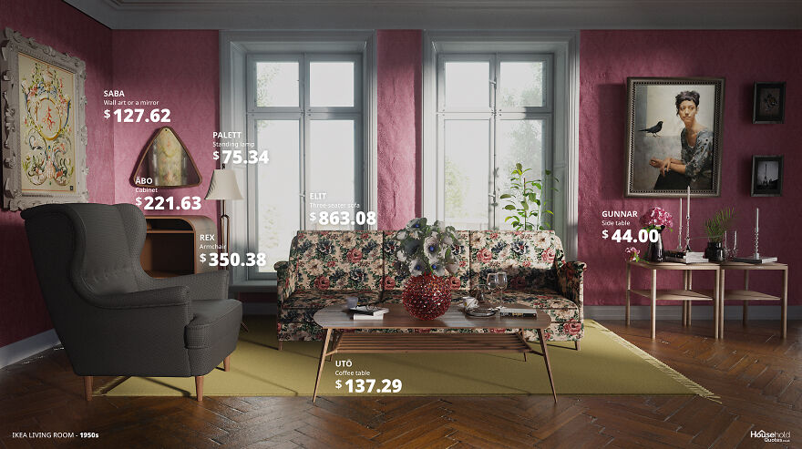 Here's The 70-Year Evolution Of The IKEA Living Room, From The '50s To '20s By Household Quotes Here's The 70-Year Evolution Of The IKEA Living Room, From The '50s To '20s By Household Quotes