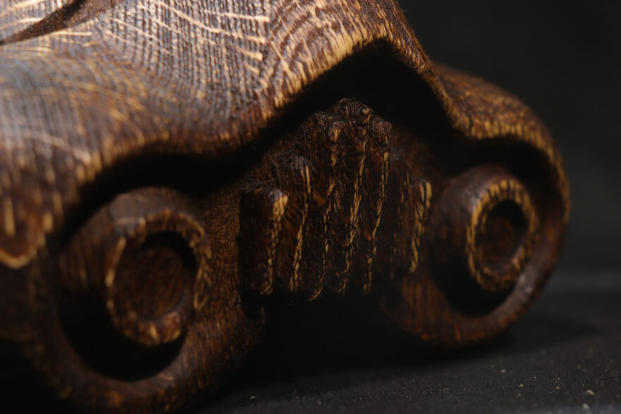 Wooden Imperial Stormtrooper Helmet. Wood Carving