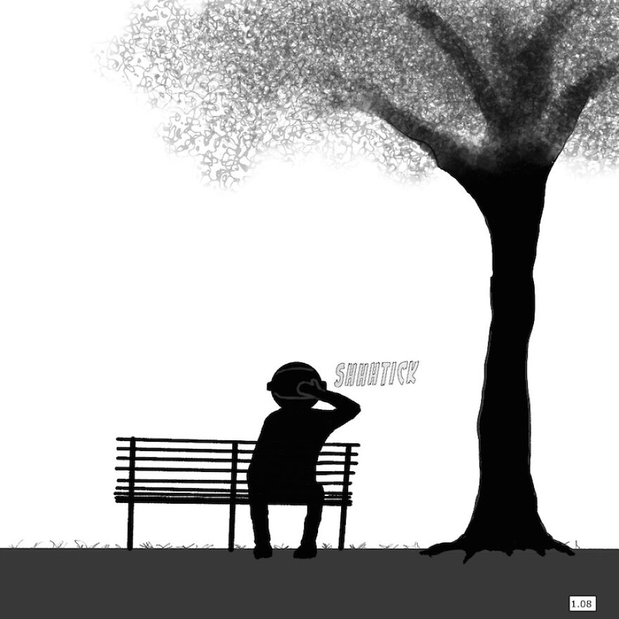 "Bobbi And The Spaceman" - Comic Juxtaposing The Wisdom Of The Young And The Old Using Humour And Charm. Just Who Is The Spaceman And Why Is He Sitting On A Park Bench? "Bobbi And The Spaceman" - Comic Juxtaposing The Wisdom Of The Young And The Old Using Humour And Charm. Just Who Is The Spaceman And Why Is He Sitting On A Park Bench?