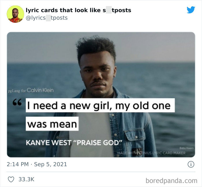 30 Hilariously Absurd Lyrics Shared On This Twitter That Collects