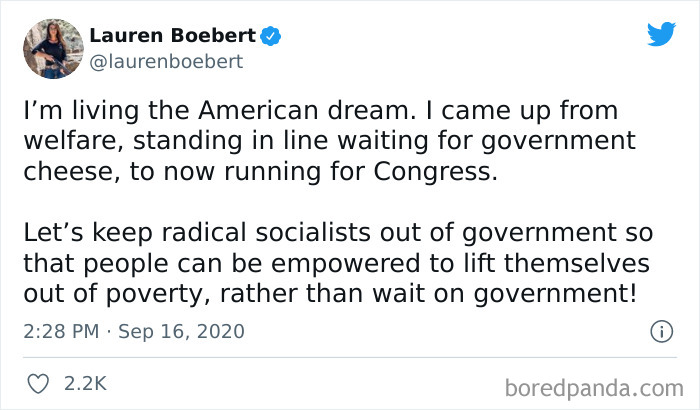 “Socialism Helped Me Get Where I Am Today - Trying To Destroy Socialism”