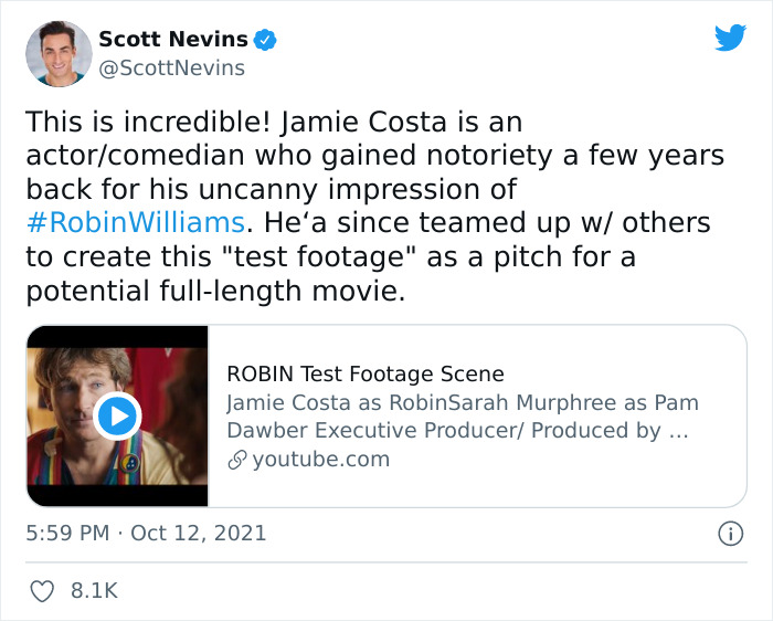 “I Wasn’t Ready For This”: This Man’s Impression Of Robin Williams Is So Good, People Demand A Full Biopic “I Wasn’t Ready For This”: This Man’s Impression Of Robin Williams Is So Good, People Demand A Full Biopic