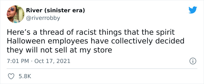 18 Racist Costumes That Spirit Halloween Decided To Get Rid Of, As Shared By An Employee On Twitter