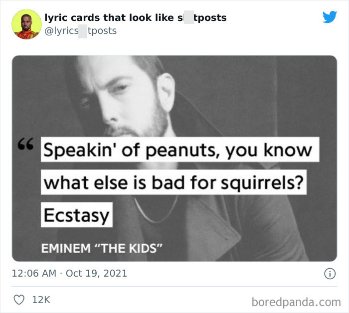 30 Hilariously Absurd Lyrics Shared On This Twitter That Collects