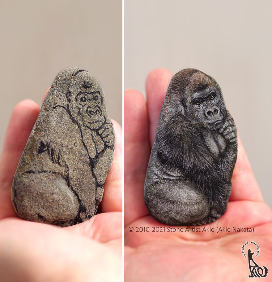 Akie Nakata, Japanese Artist Turns Stones Into Art And The Result Is Amazing (New Pics)