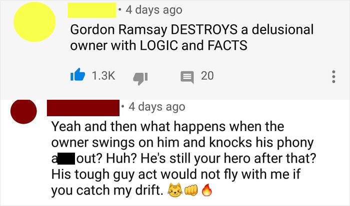 Red Thinks They Could Beat Up Gordon Ramsay