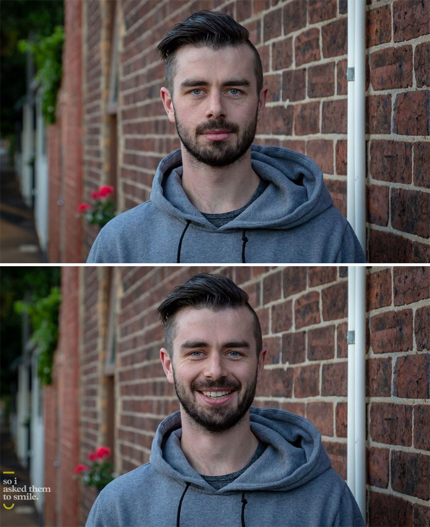 A Photographer Asked Strangers To Smile To Show The Power Of A Smile (New Pics)