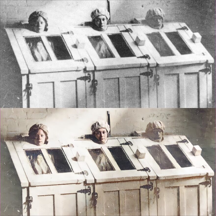 Vintage Asylum Patient Photos Restored. Sad And Scary At The Same Time
